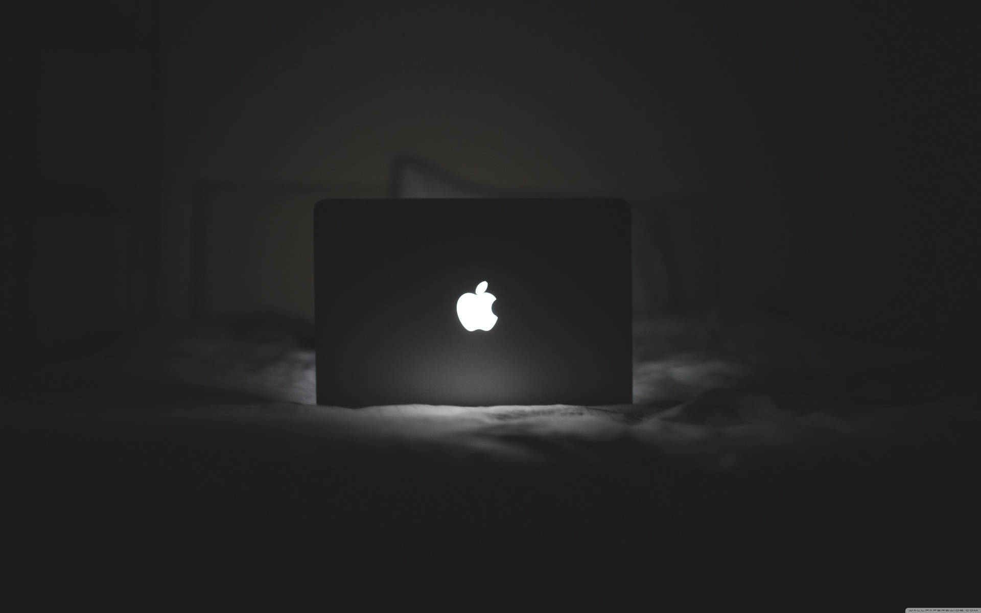 Black Macbook Laptop Background