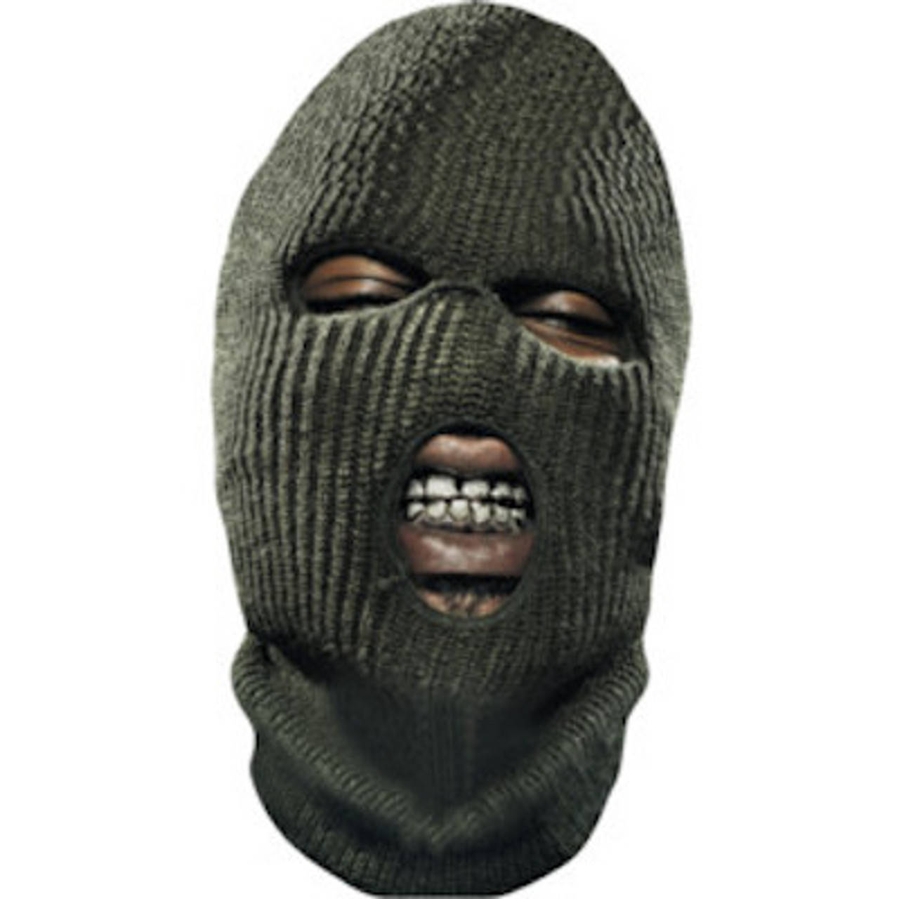 Black Man With Black Ski Mask Background