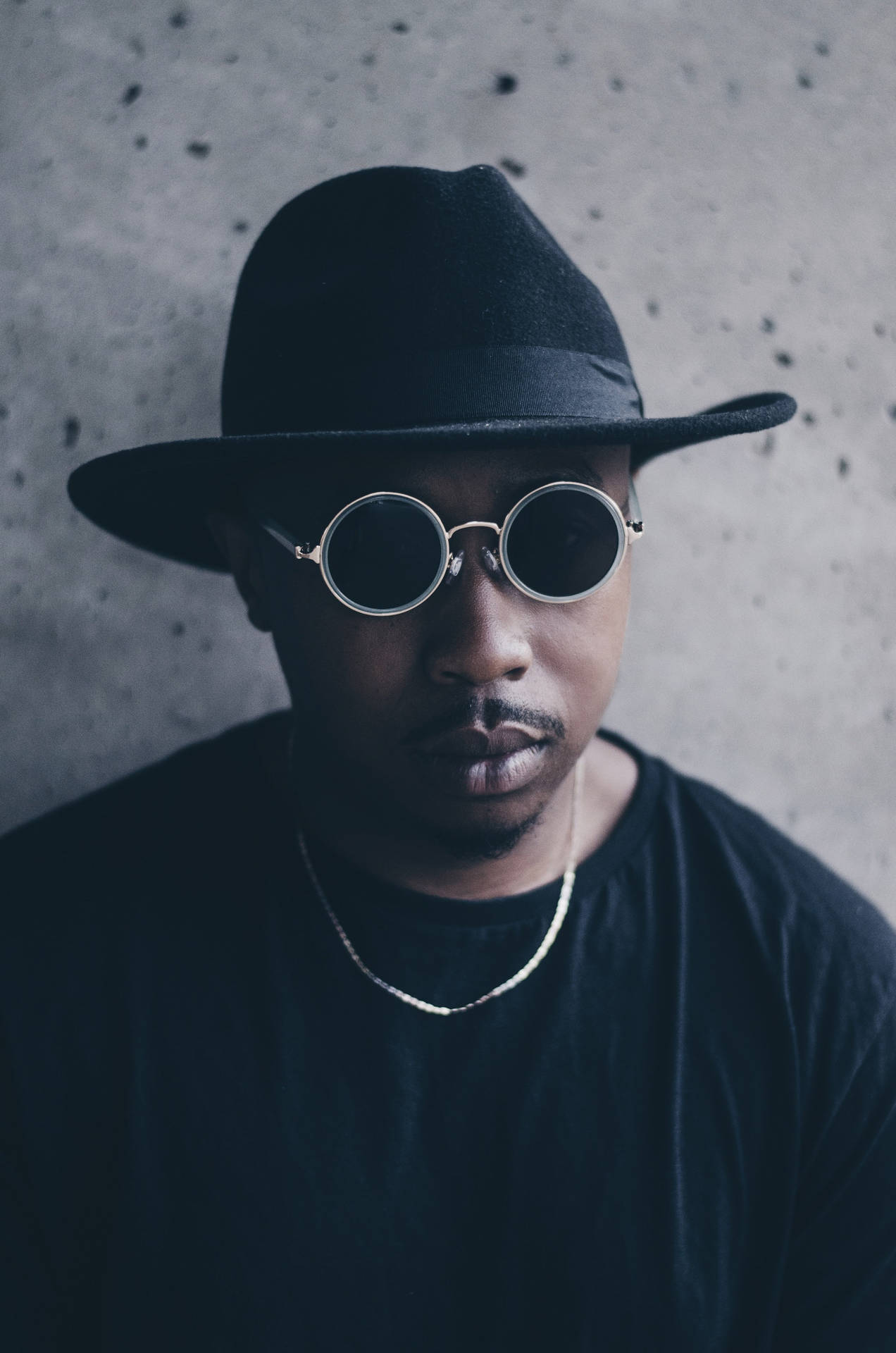 Black Man With Windsor Sunglasses On Background