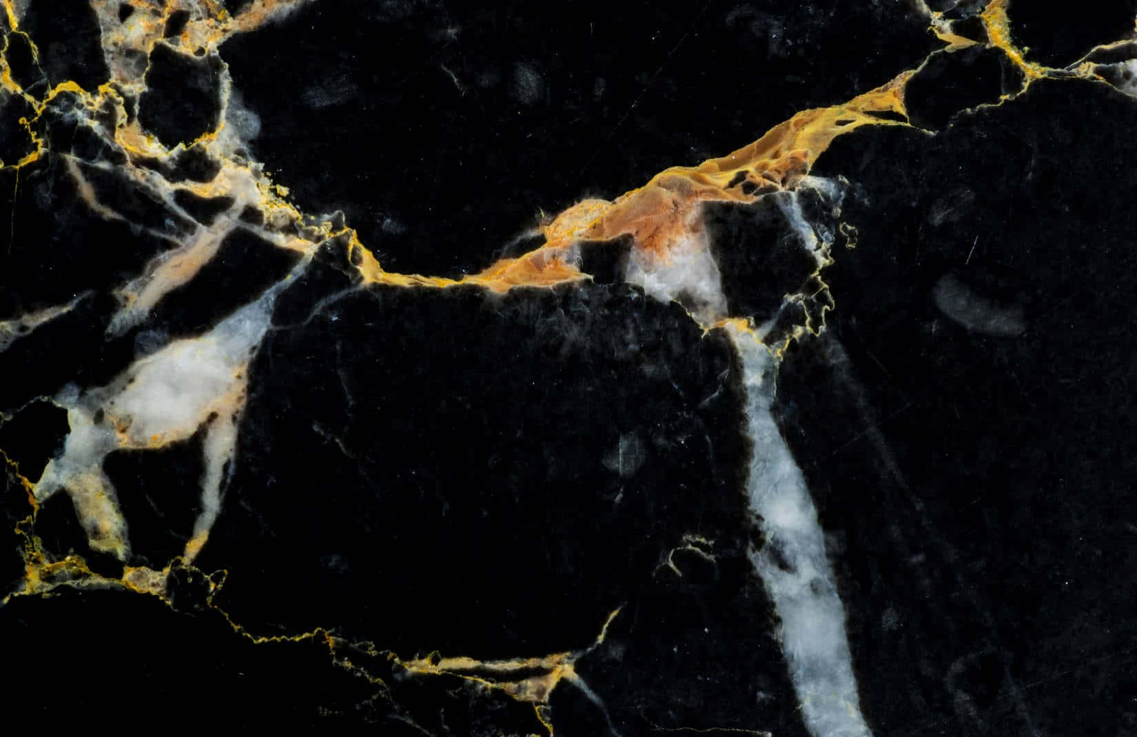 Black Marble With Gold Veins Background