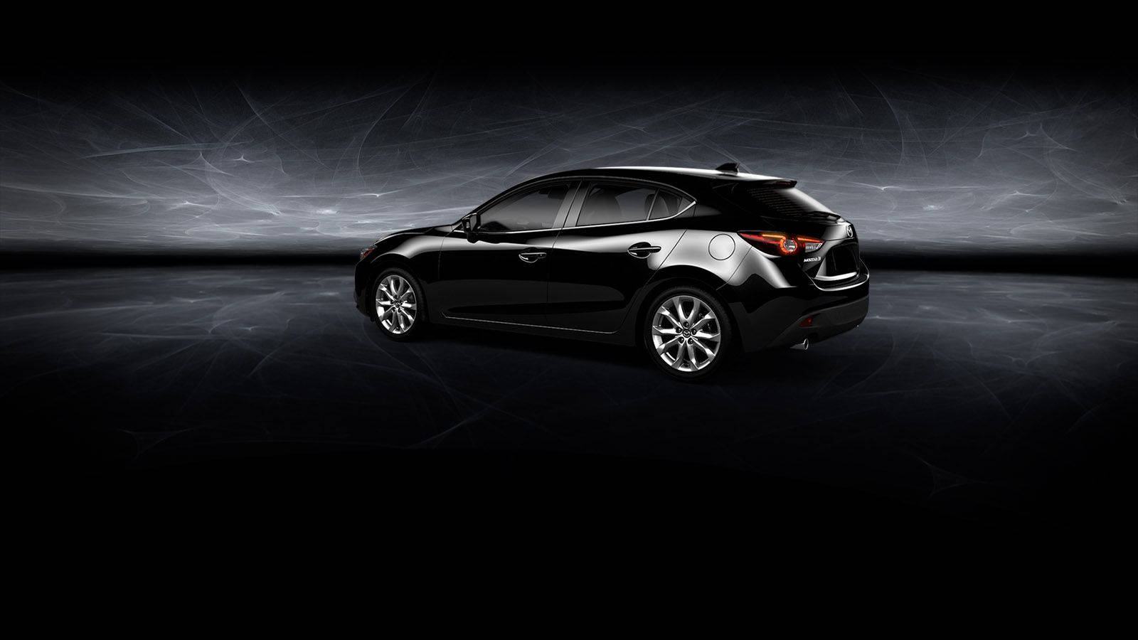 Black Mazda 2 Hatchback Background