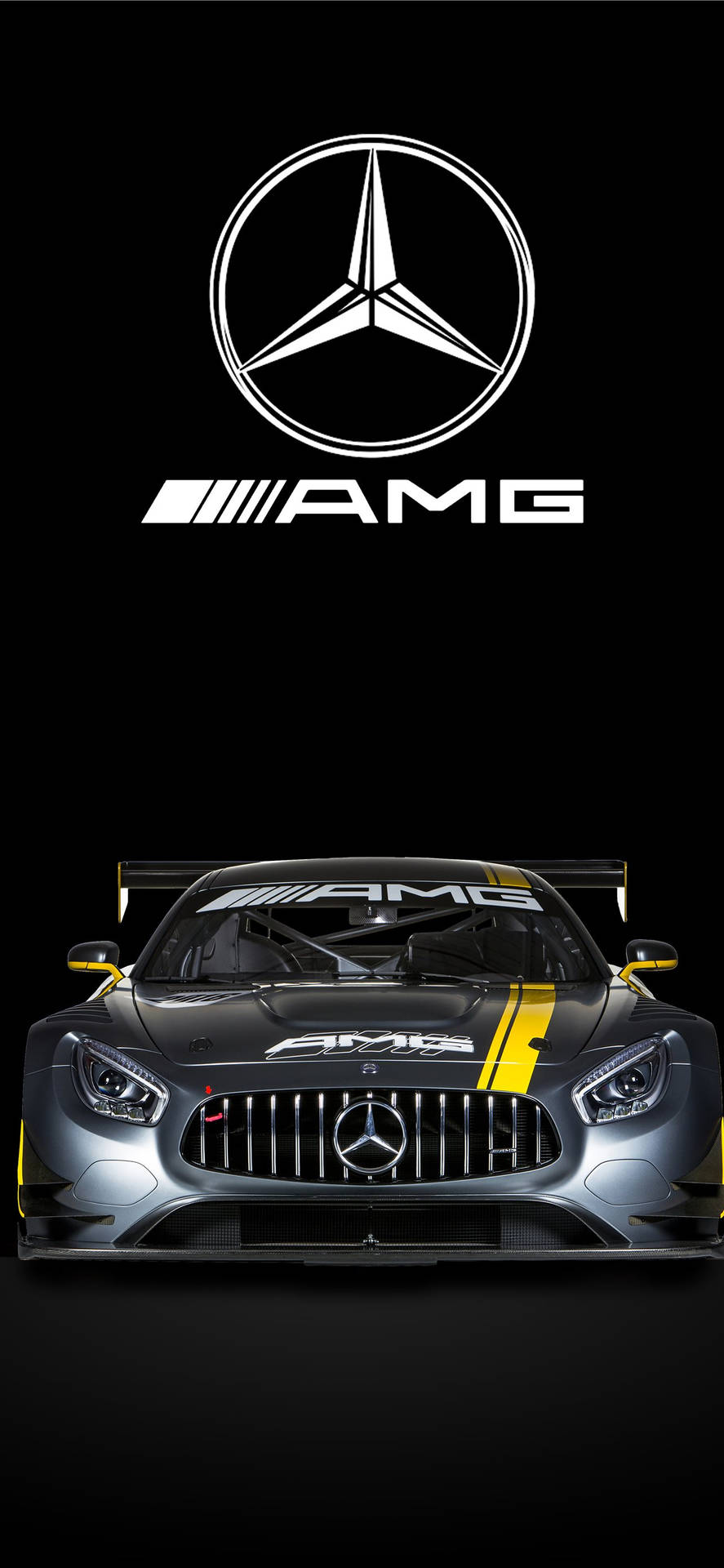 Black Mercedes Benz Car Amg Gt3