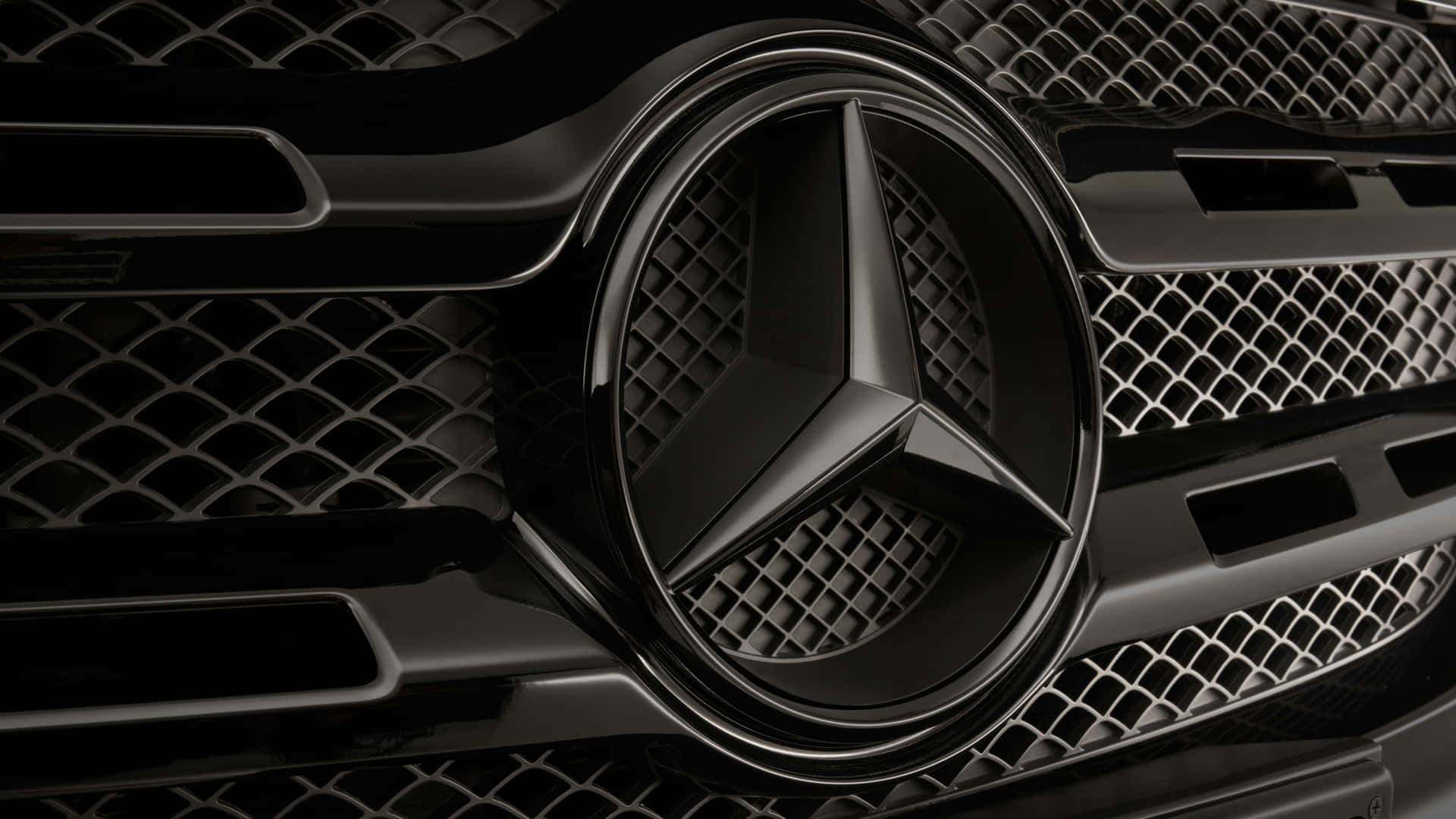 Black Mercedes Car Front 4k Background