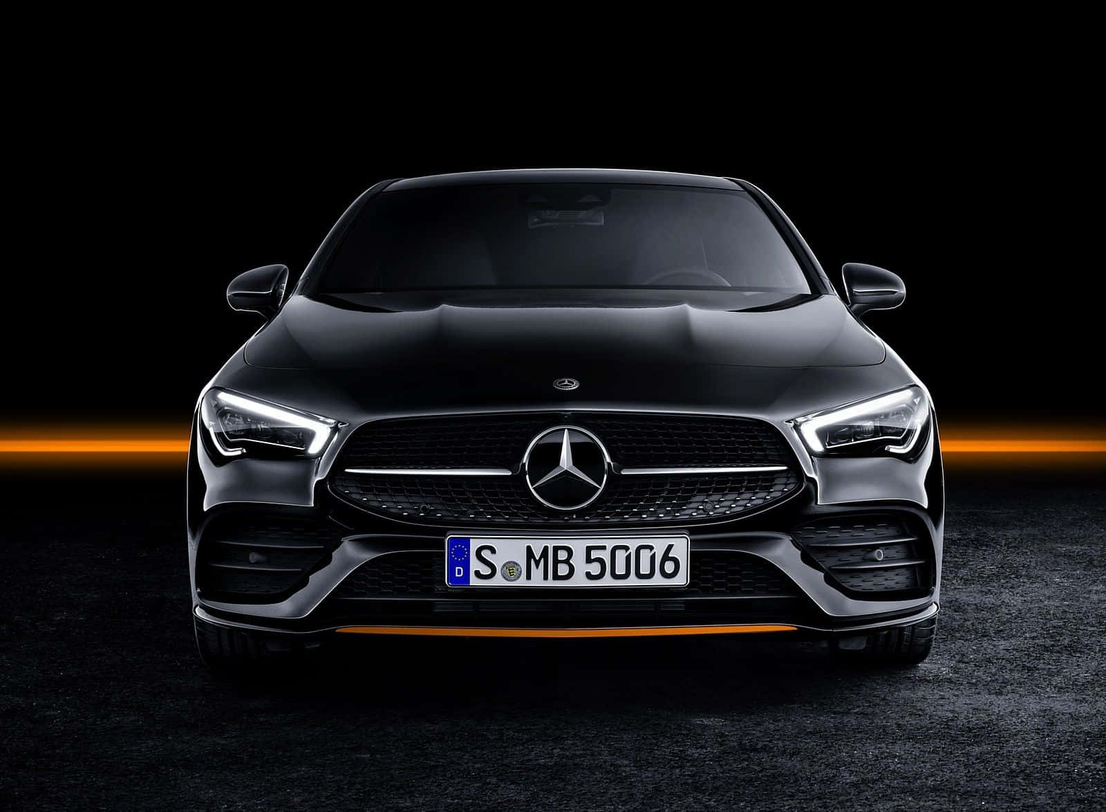 Black Mercedes For A Smooth And Seamless Drive Background
