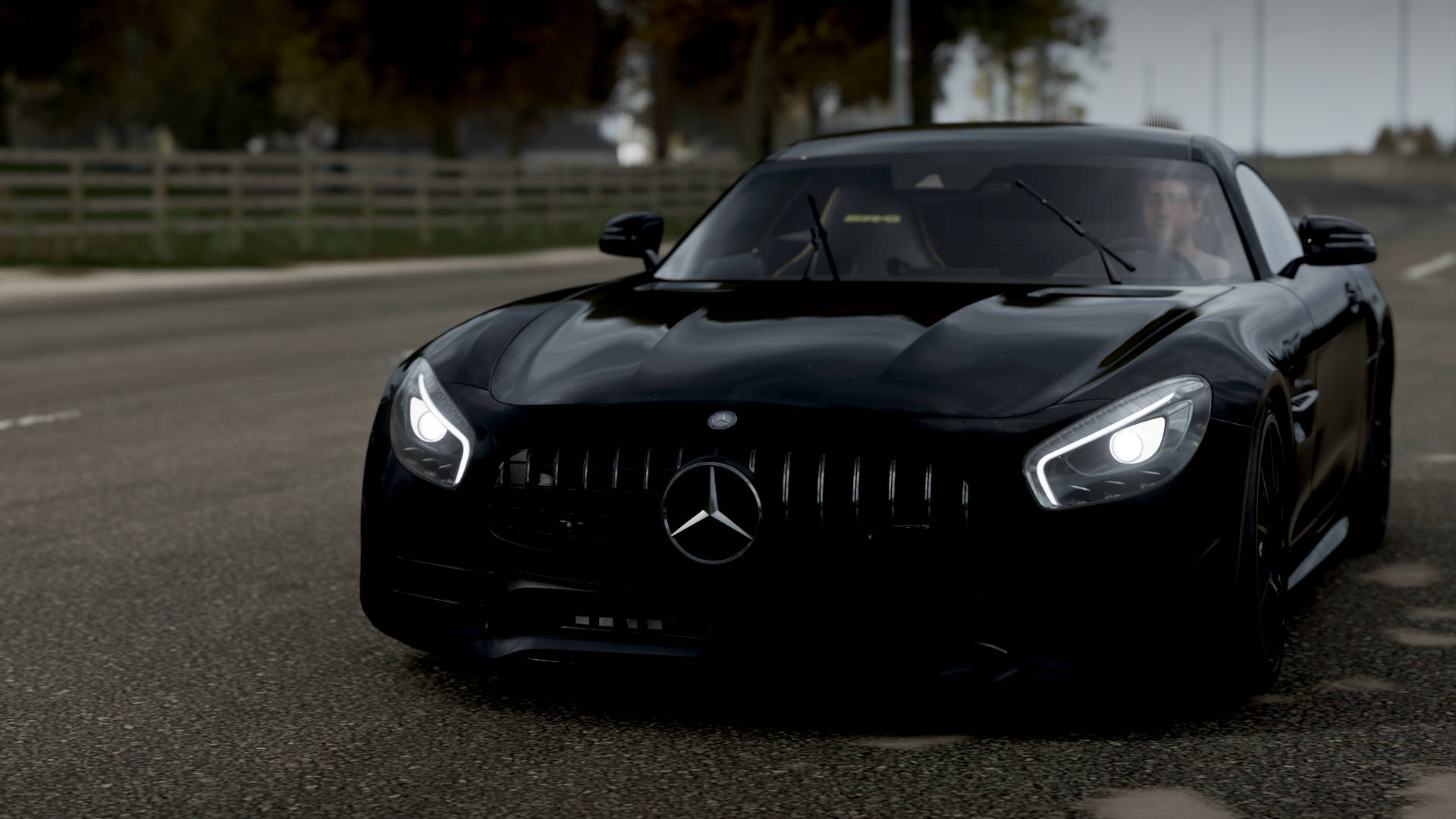 Black Mercedes From Forza Horizon 4 Background