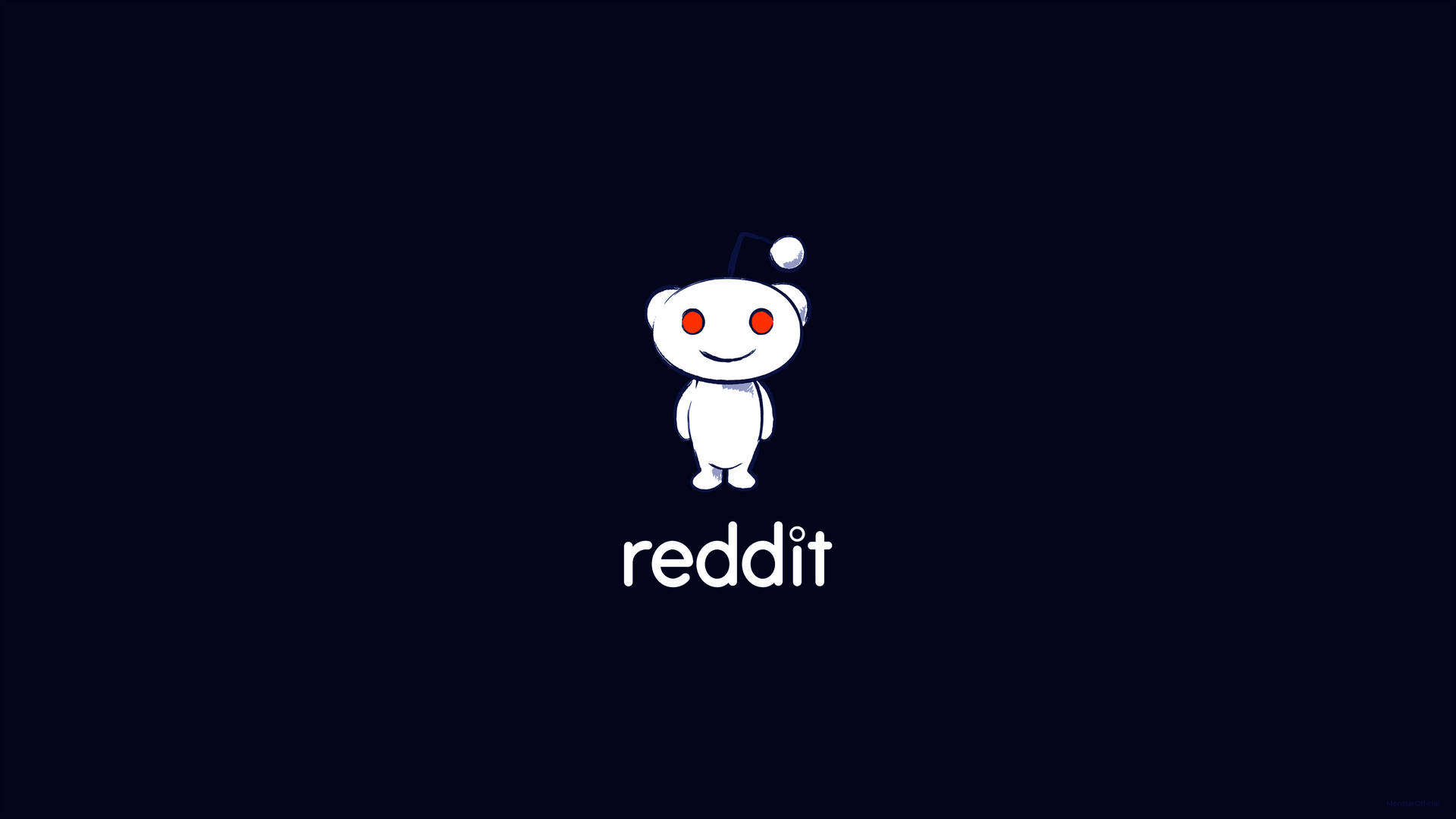 Black Minimal Reddit Logo And Title Background