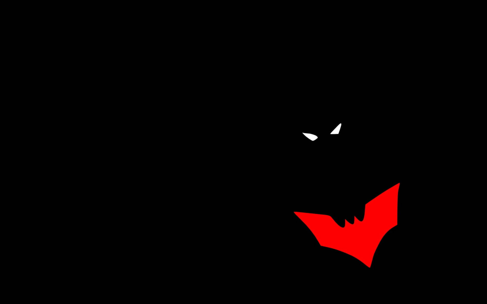Black Minimalist Batman Log