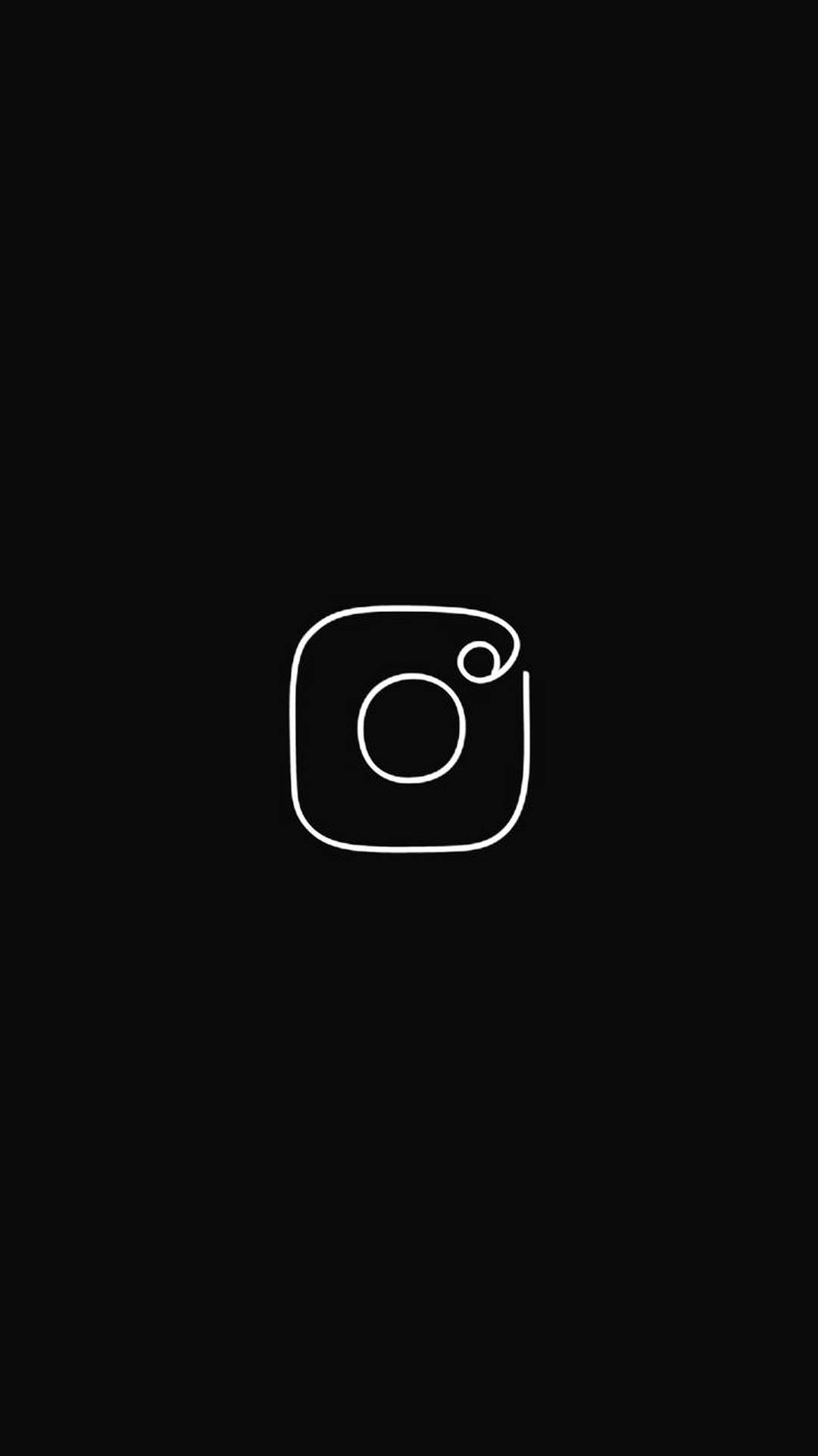 Black Minimalist Instagram Icon Background