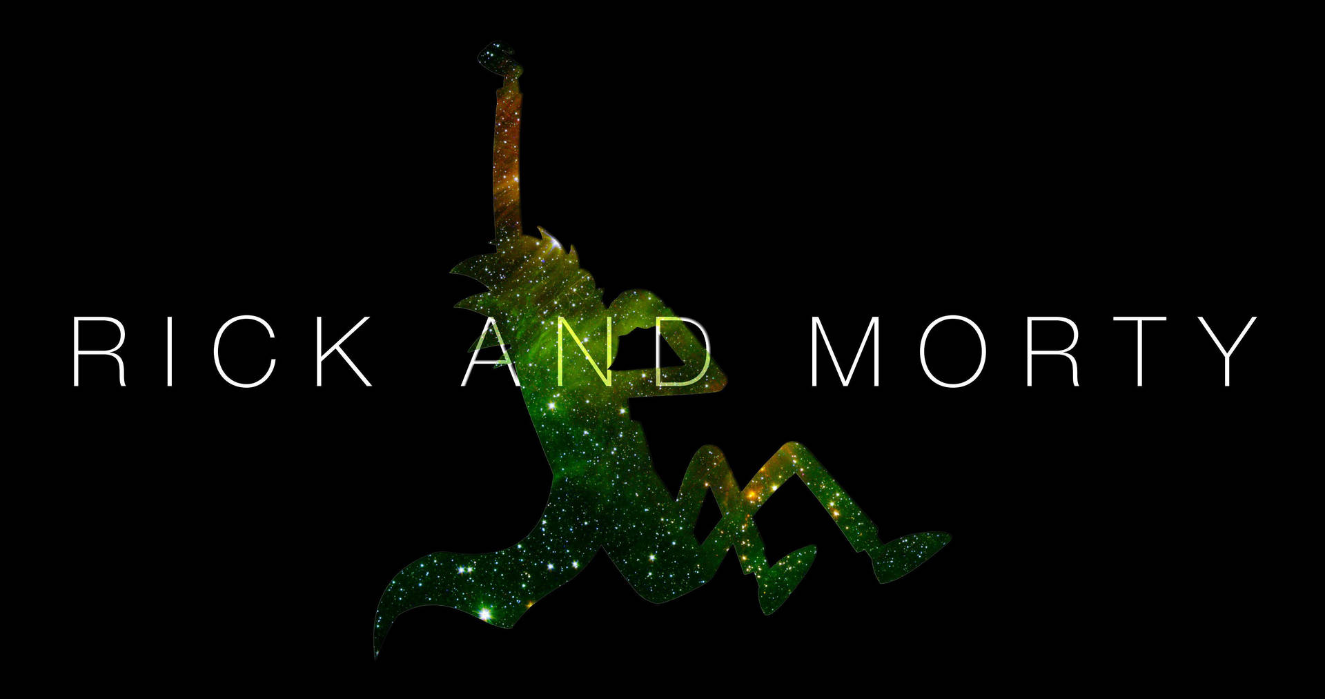 Black Minimalist Rick And Morty 4k