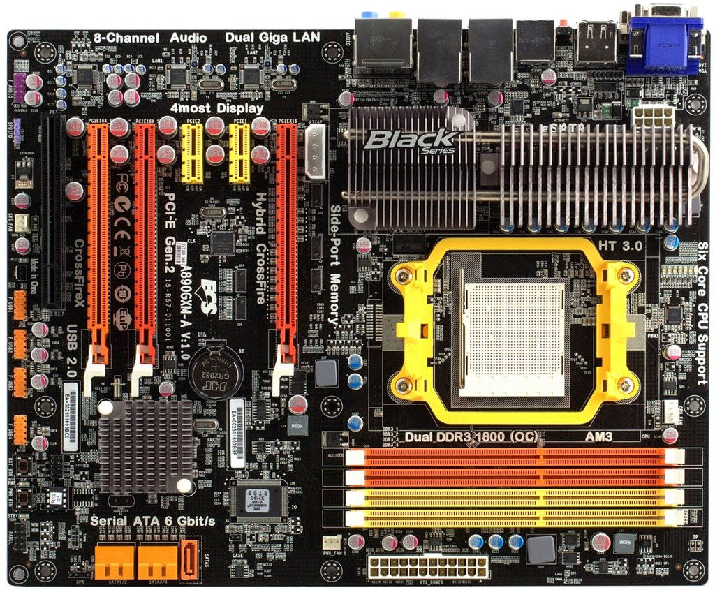 Black Motherboard Bios Background