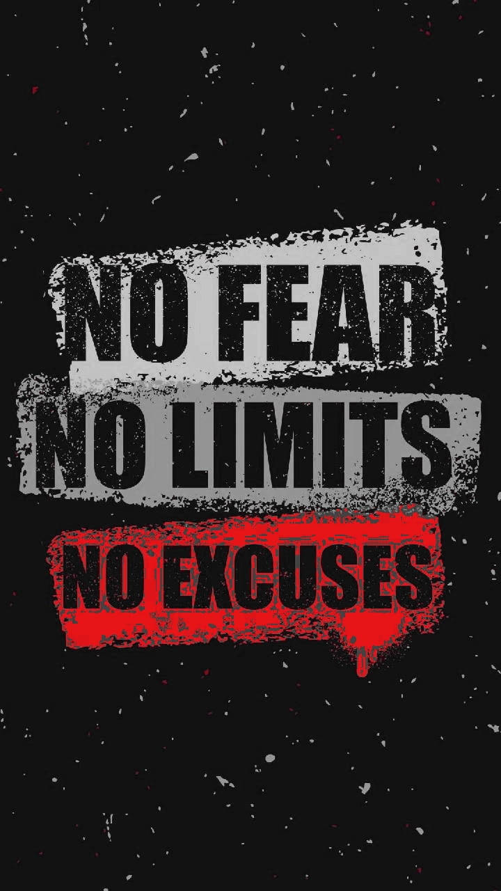 Black Motivation Limit Excuses Background