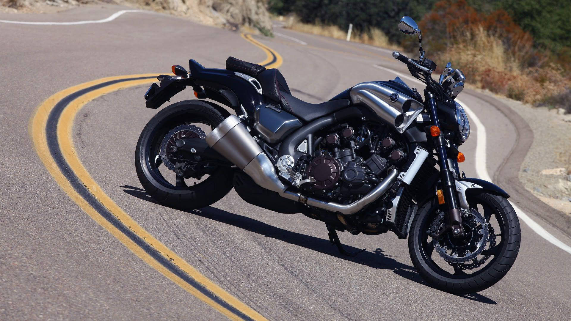 Black Motorbike For Easy Rider Background