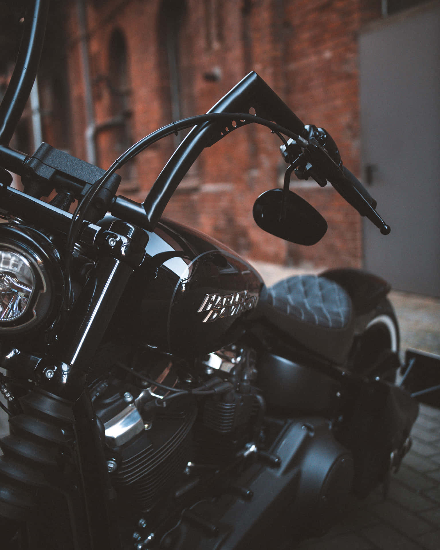 Black Motorcycle Harley Davidson Hd Background