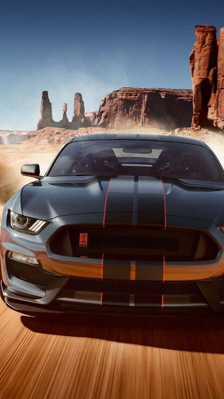 Black Mustang Iphone Background