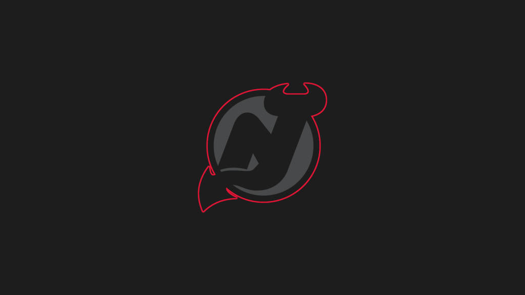 Black New Jersey Devils Logo Background