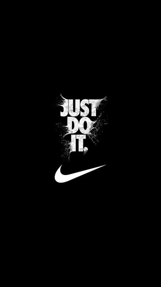 Black Nike Just Do It Background