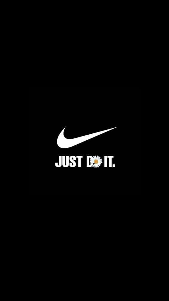 Black Nike Slogan