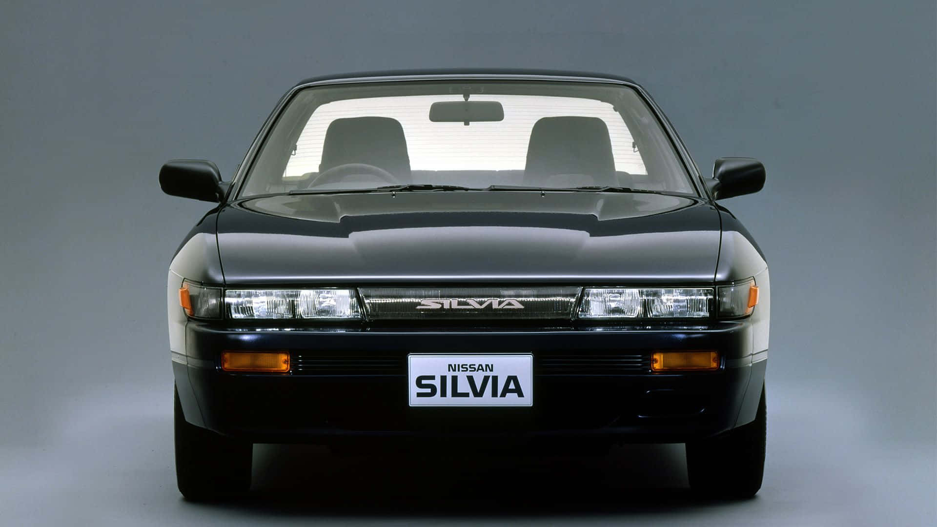 Black Nissan Silvia S13 Background