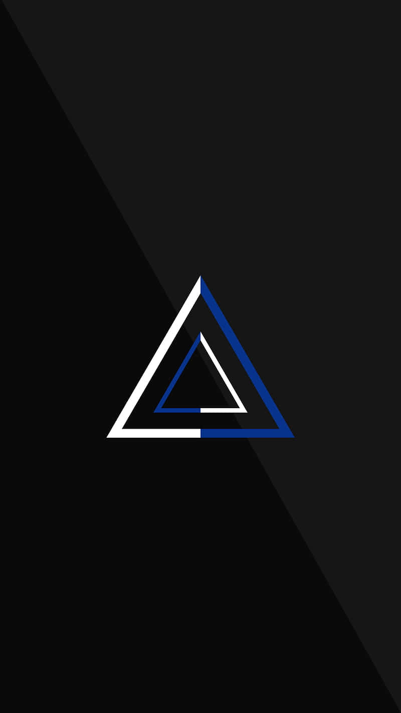 Black Obtuse Triangles Background