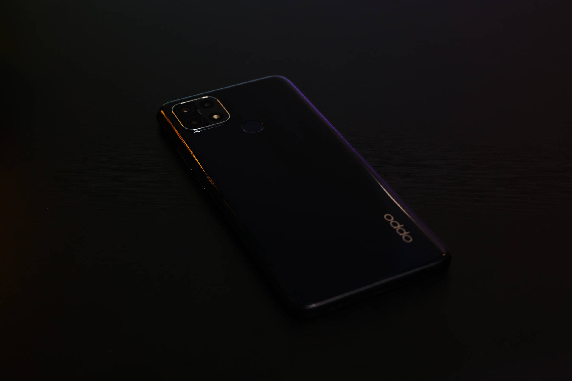 Black Oppo Smartphone Background
