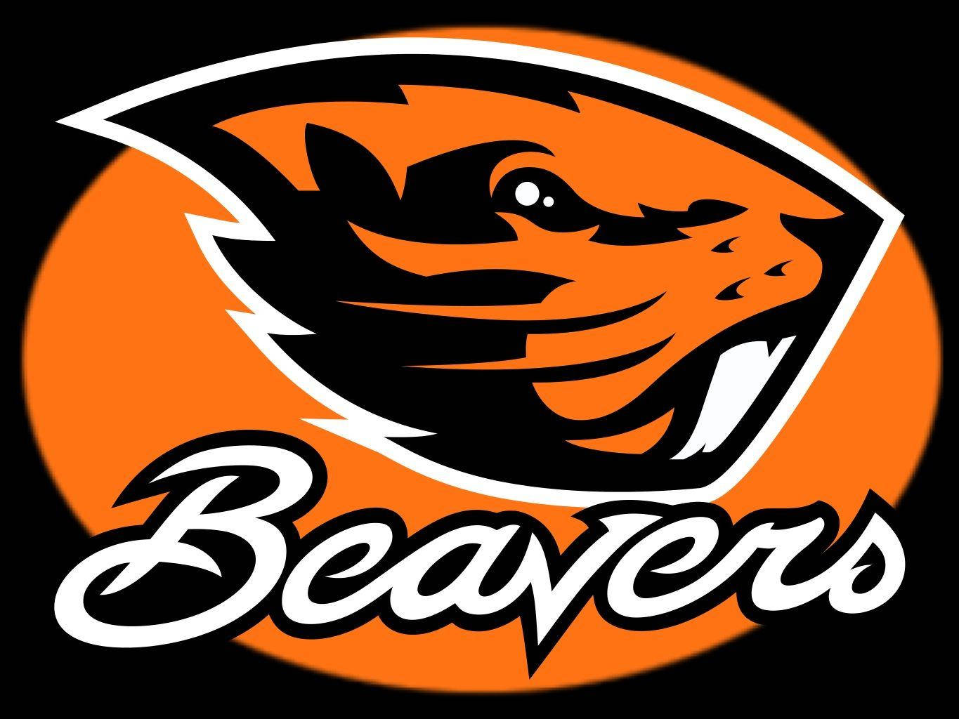 Black Orange Beavers Oregon State University Background