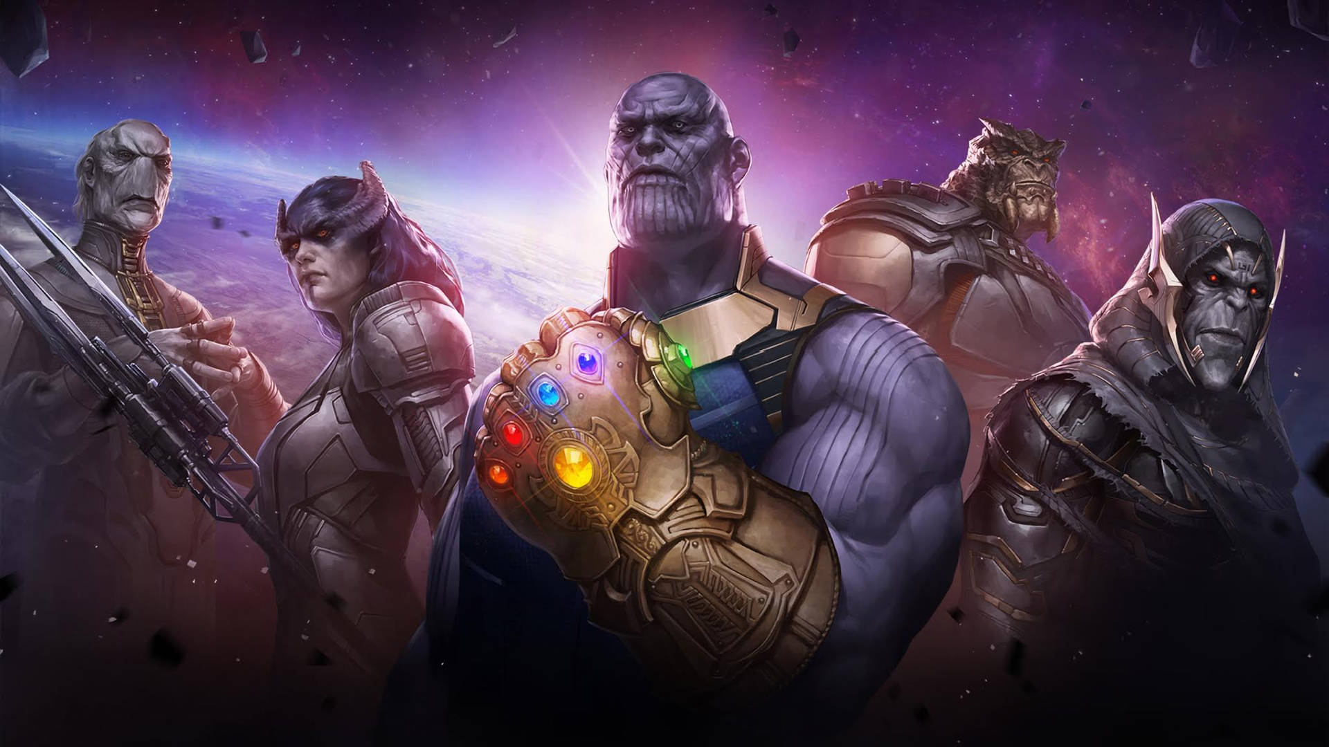 Black Order Thanos Hd Background