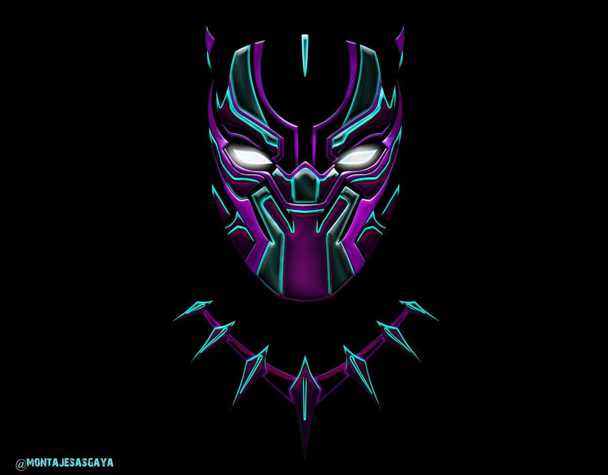 Black Panther Cool Mask Background