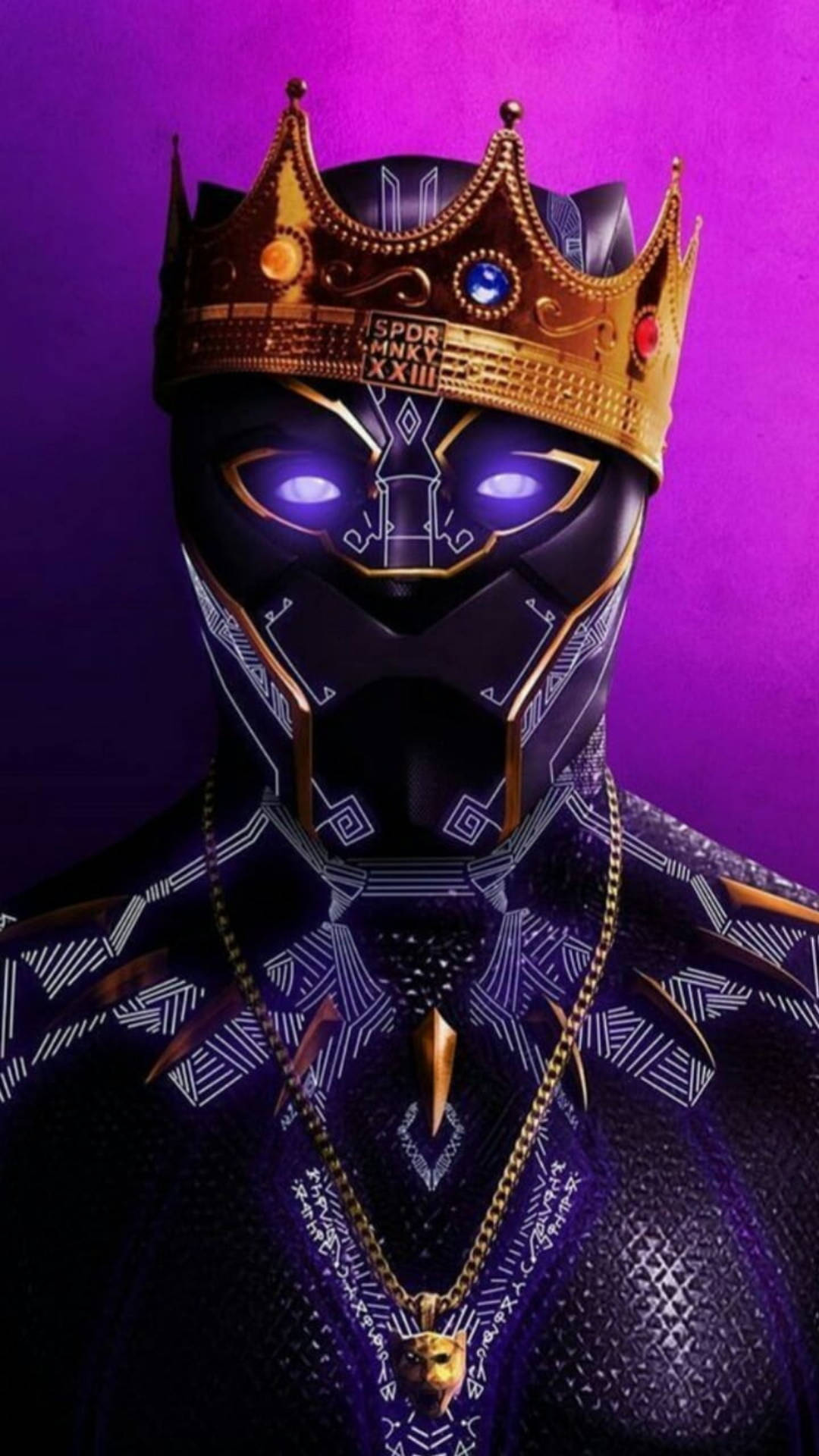 Black Panther Gangster Cartoon Background