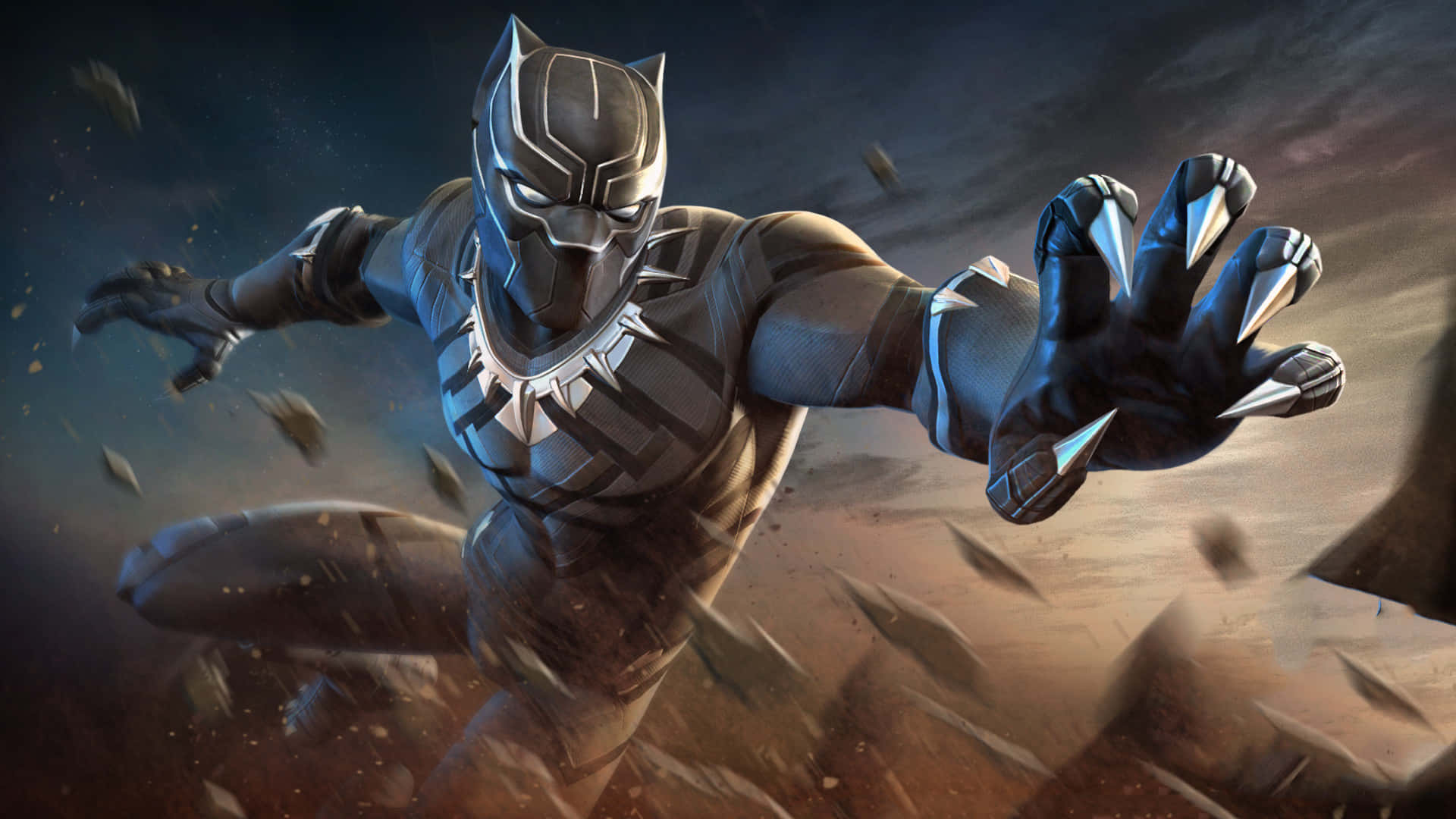 Black Panther Hero Claws Background