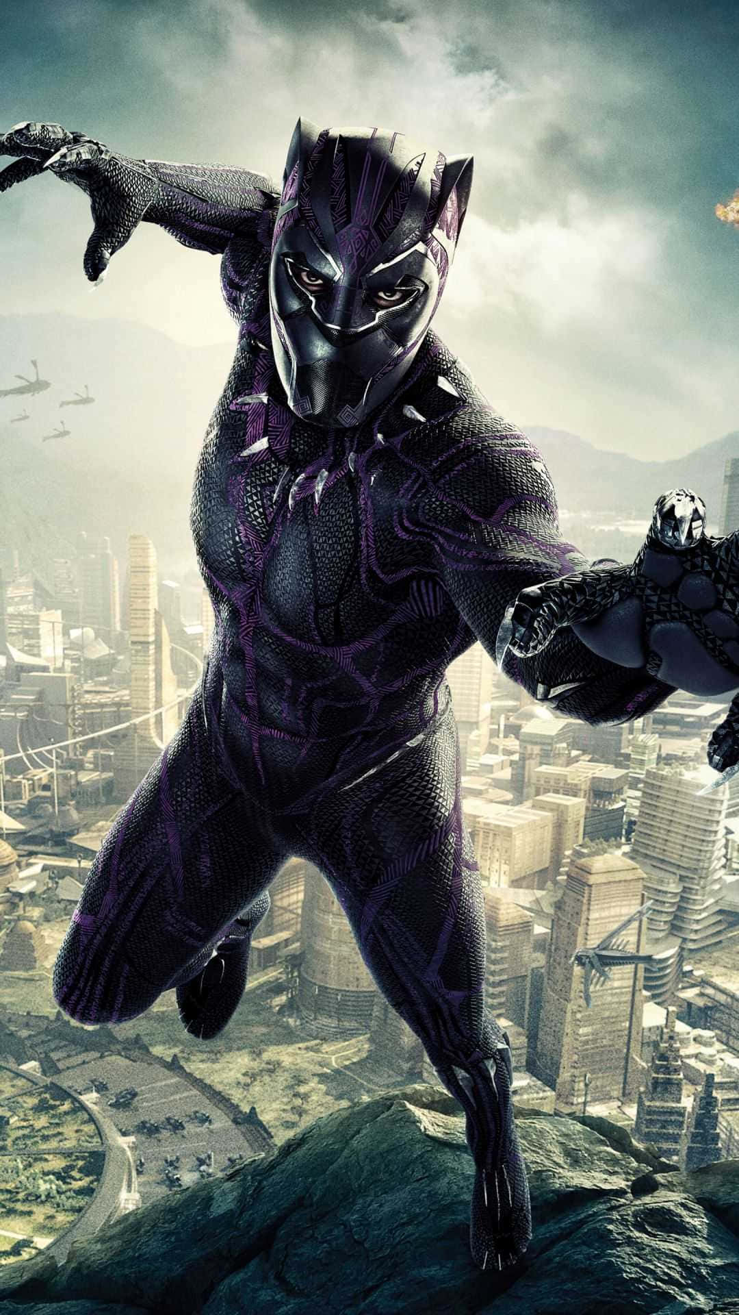 Black Panther Hero Movie Poster Background