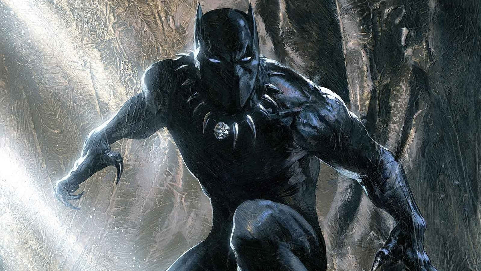 Black Panther Hero Protecting Wakanda Background