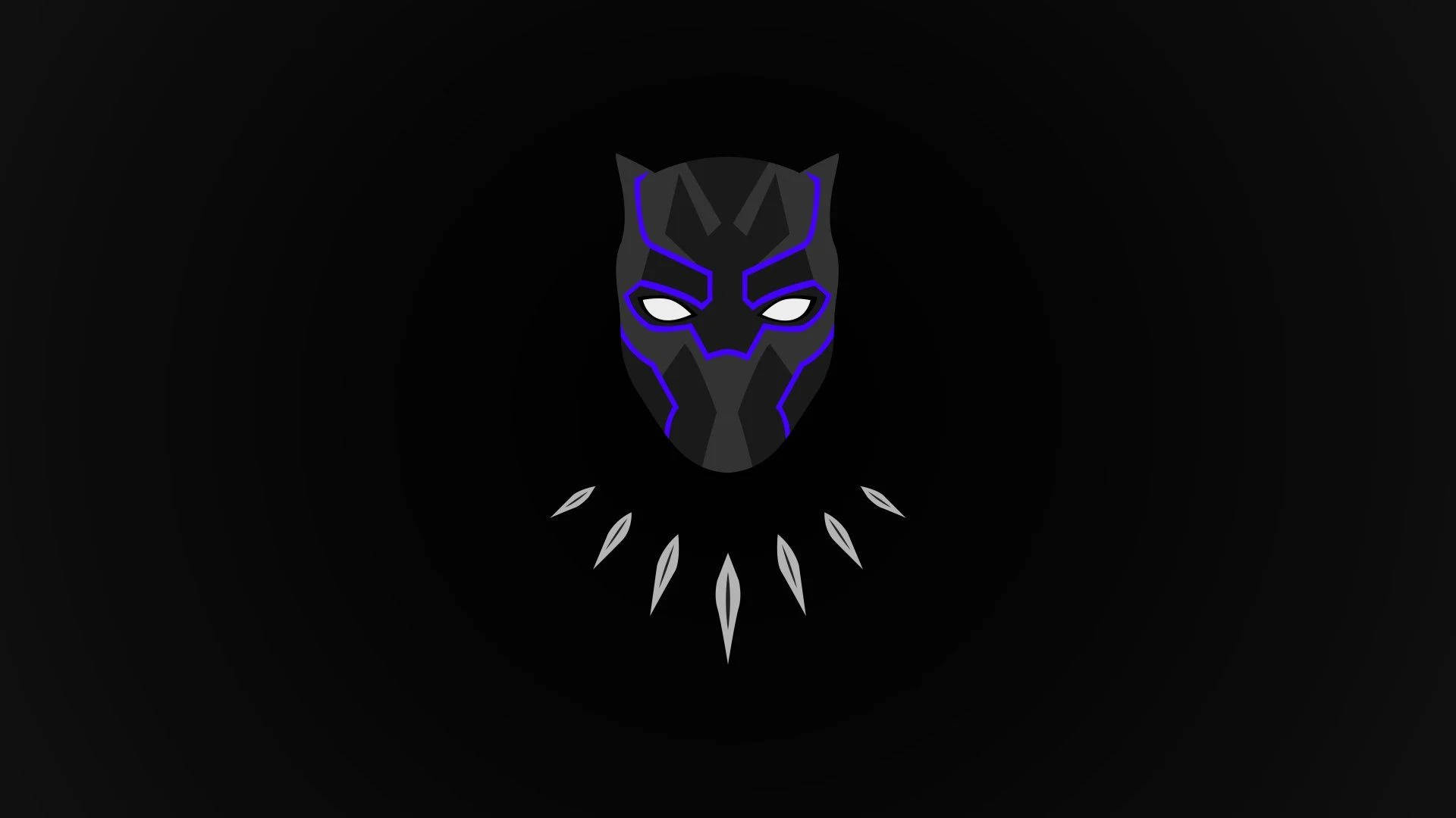 Black Panther In Solid Black Background