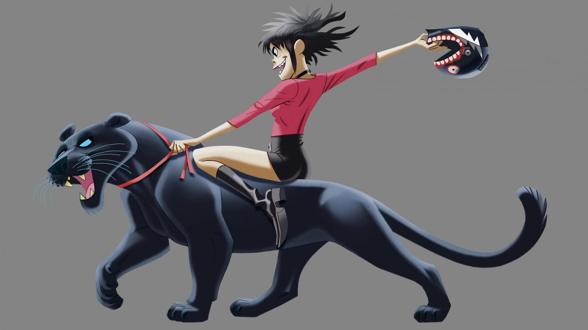 Black Panther Ride Gorillaz Noodle Background