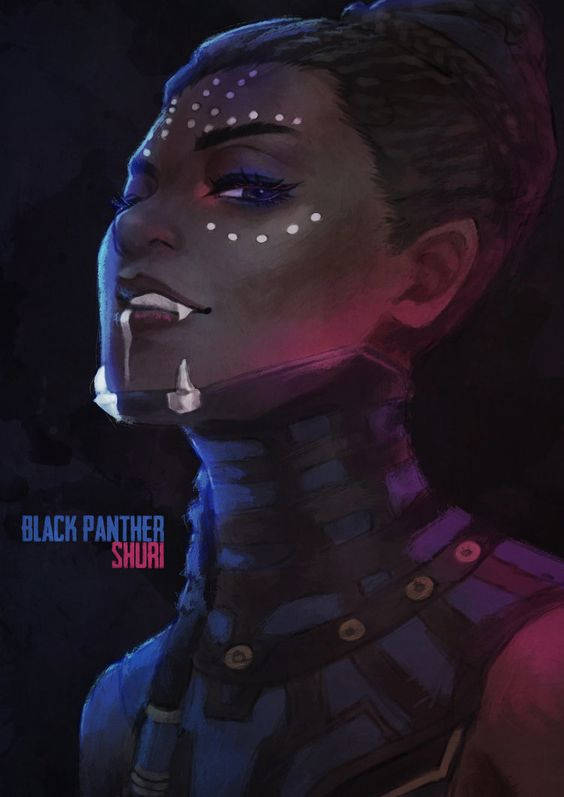 Black Panther Shuri Fan Art Background