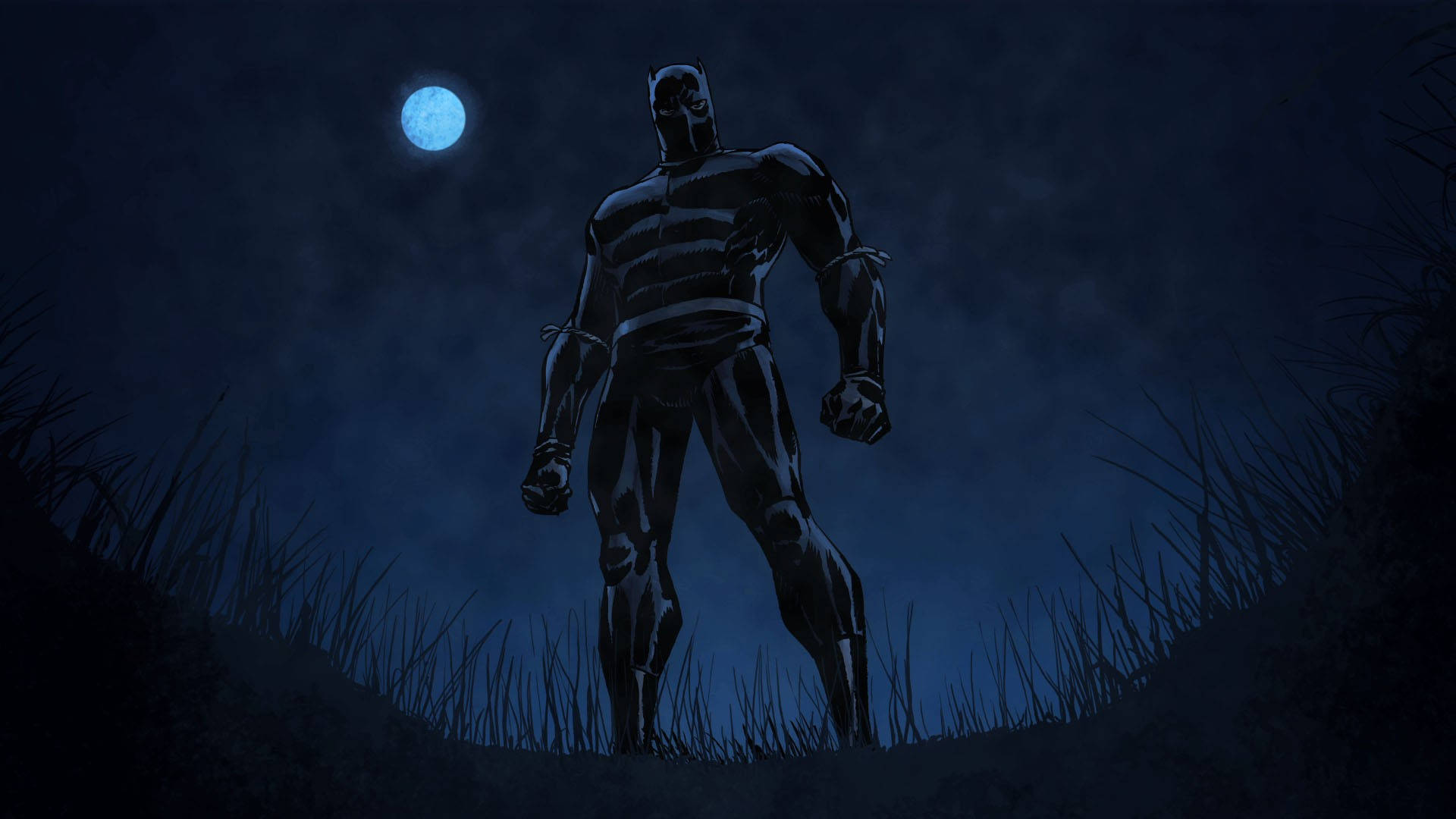 Black Panther Superhero Comic Book Background