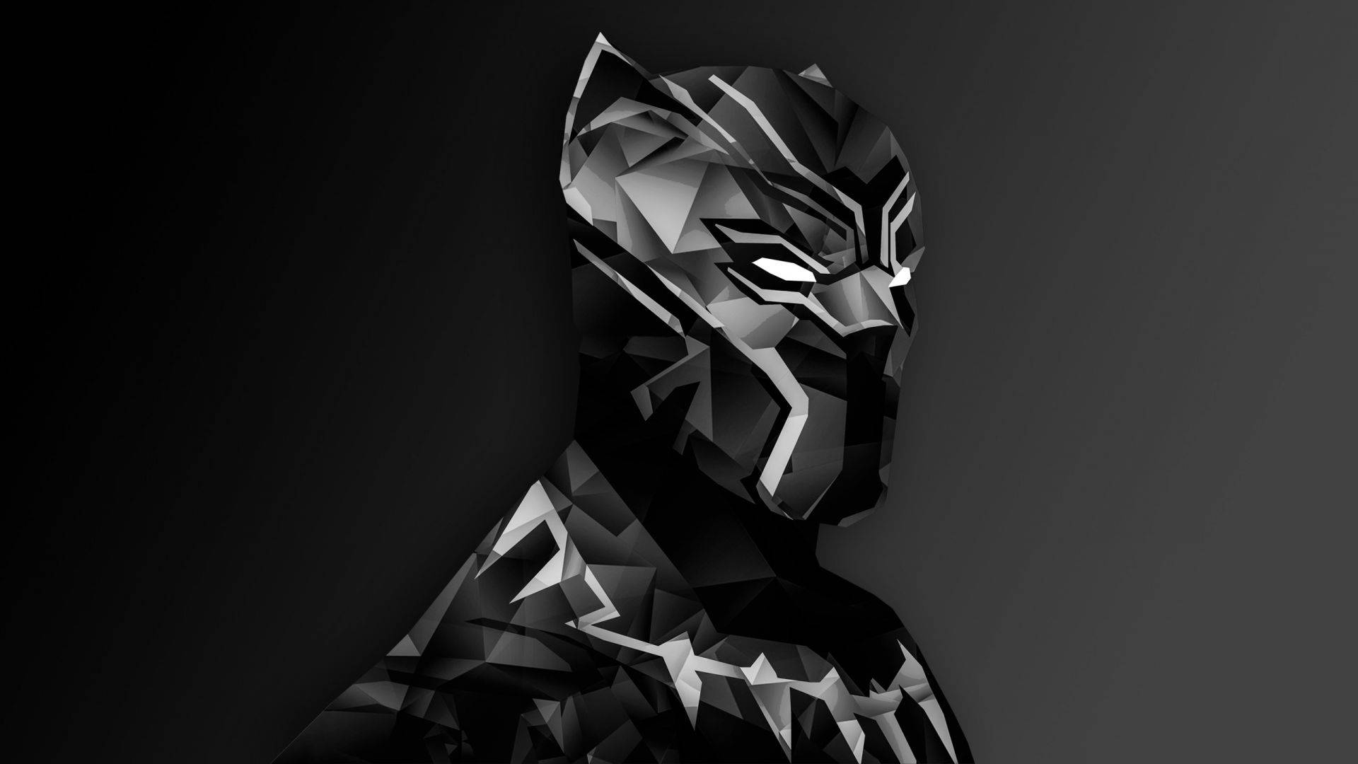 Black Panther Superhero Digital Art Design