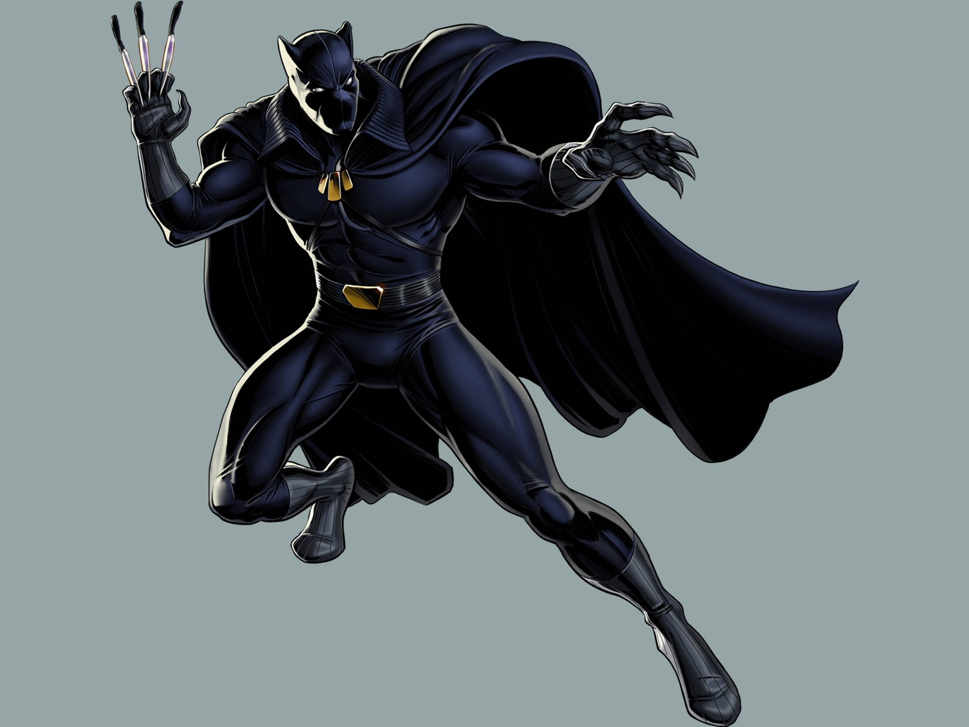 Black Panther Superhero Marvel Avengers Alliance