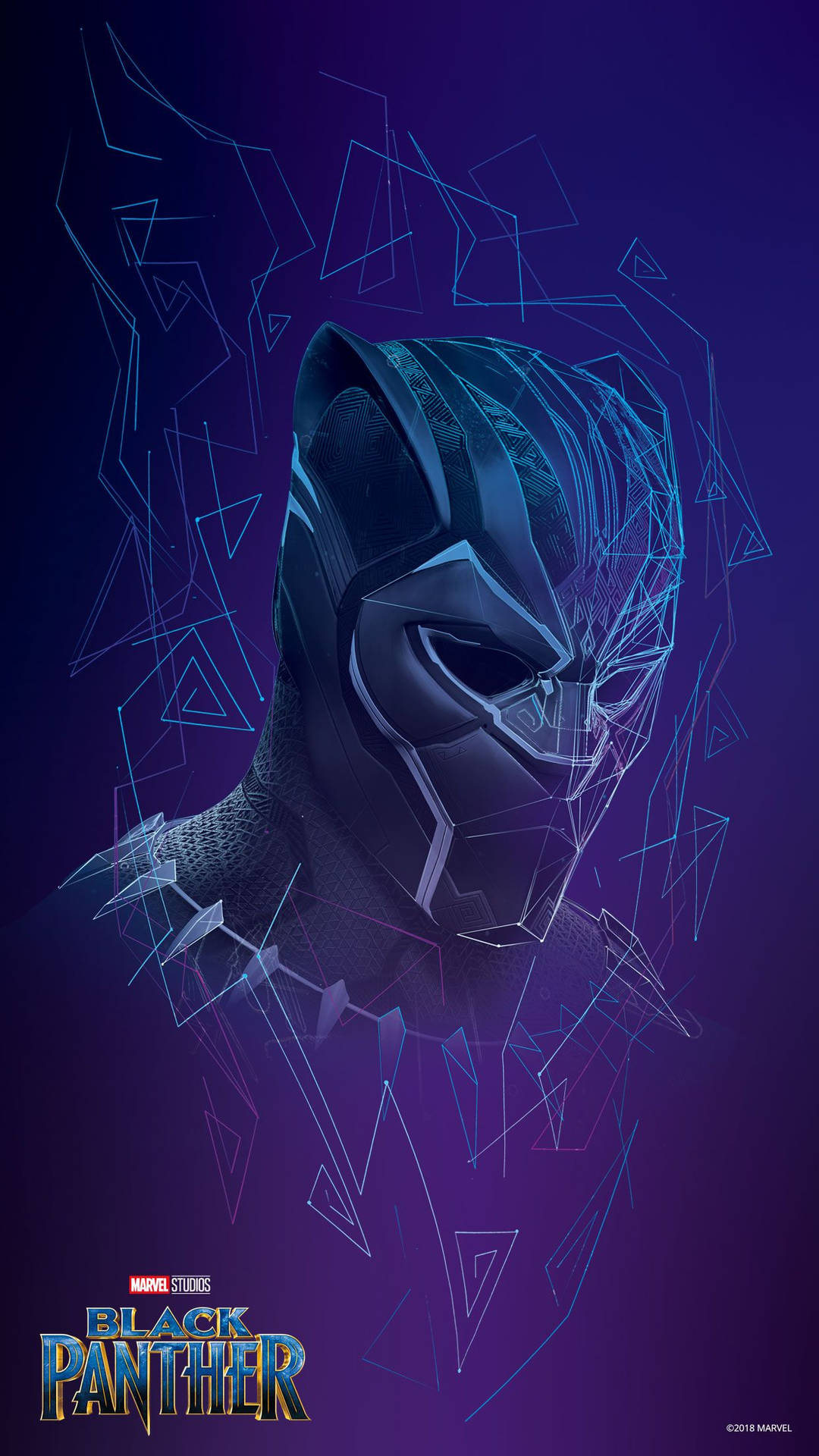 Black Panther Vapor Wave Background