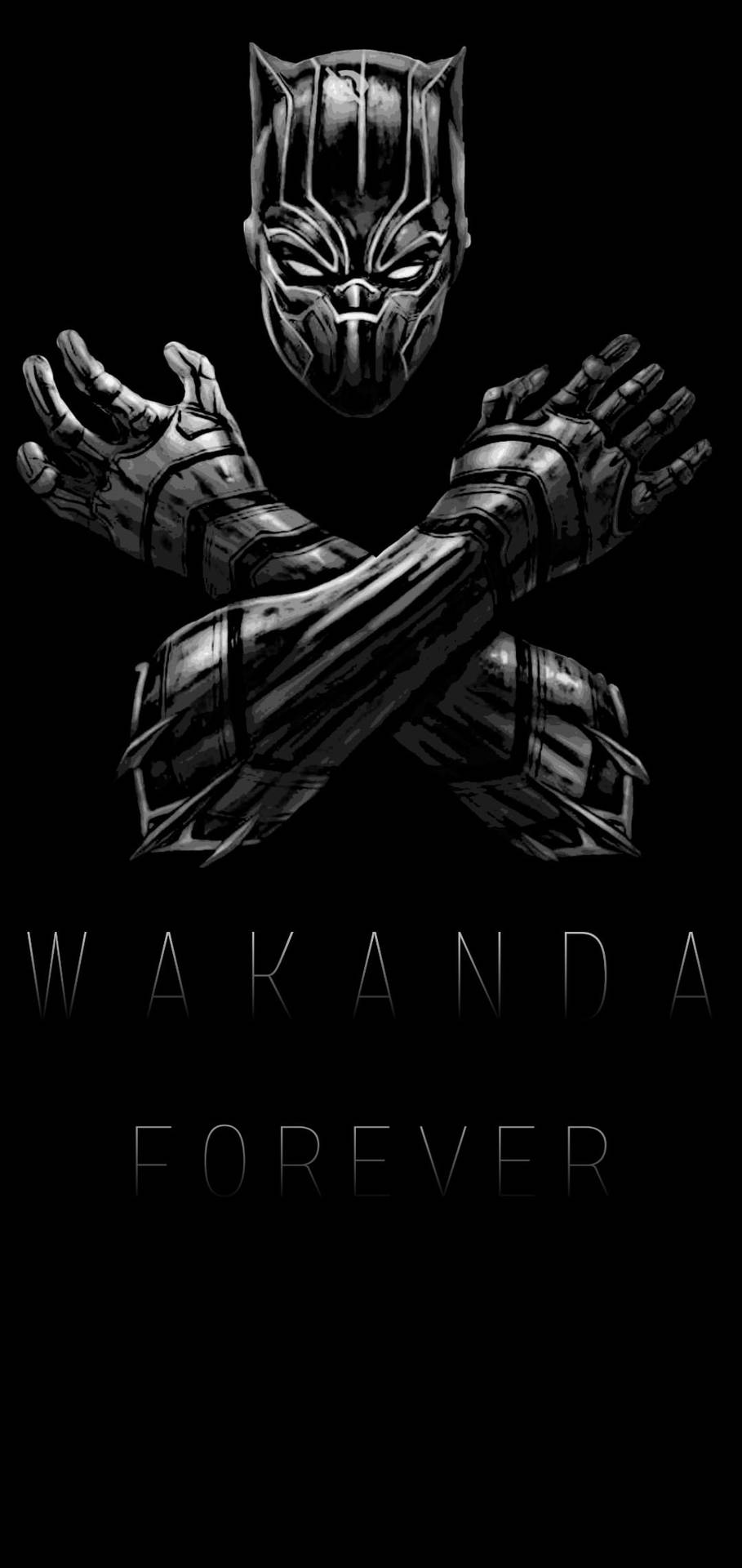 Black Panther Wakanda Forever Logo Background