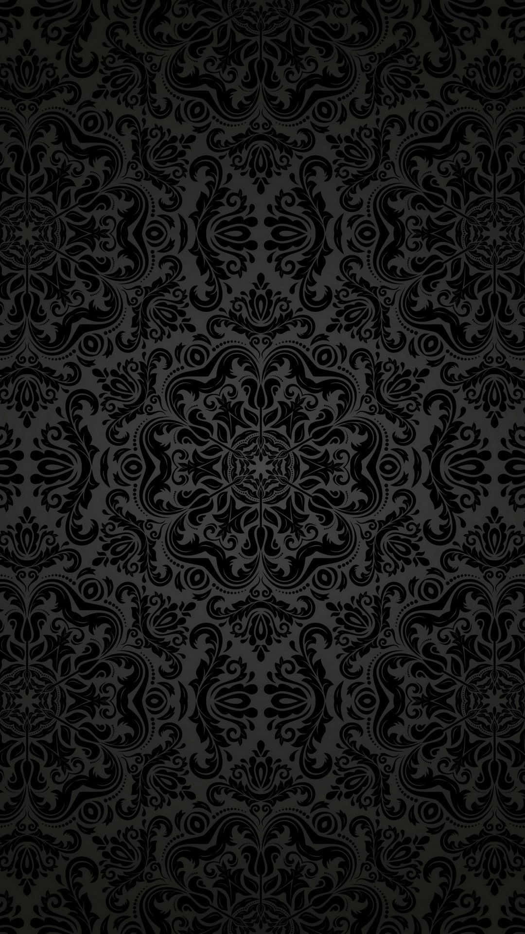 Black Pattern Designed By A Handy Person Background