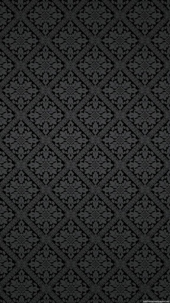 Black Pattern Flower Iphone Background