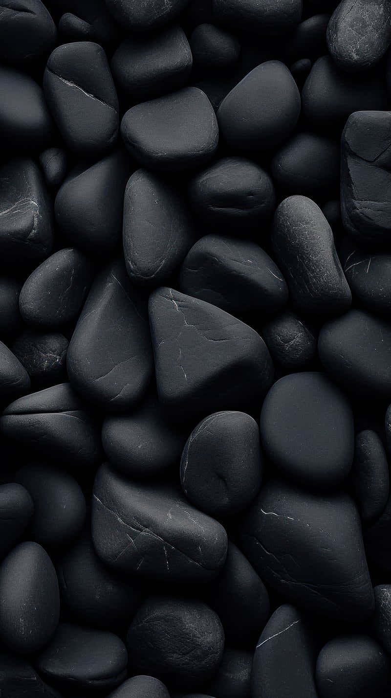 Black Pebbles Texture