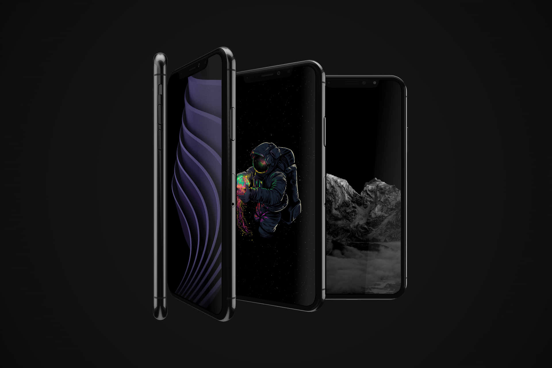 Black Phones Following Background