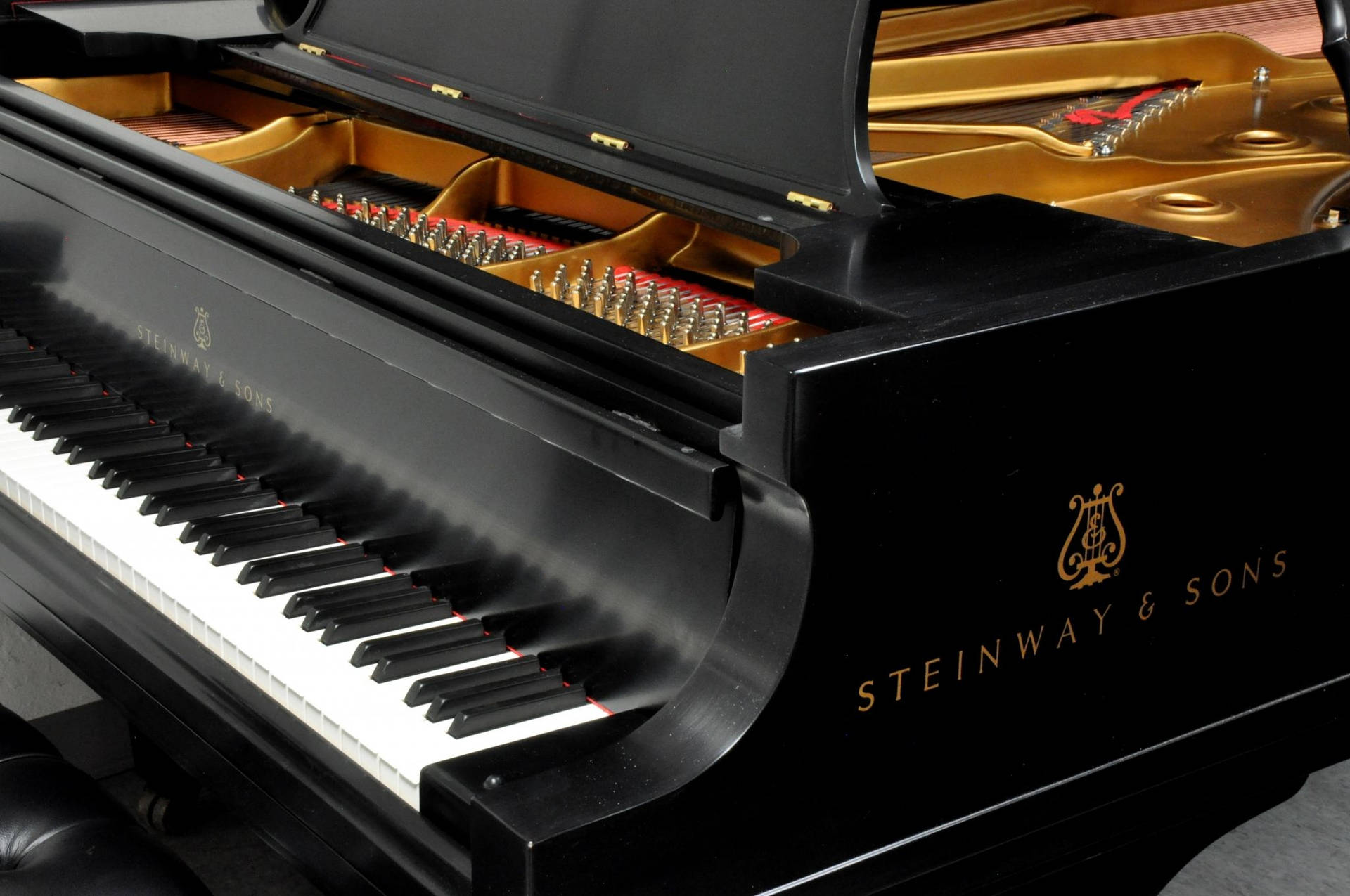 Black Piano Steinway & Sons Background