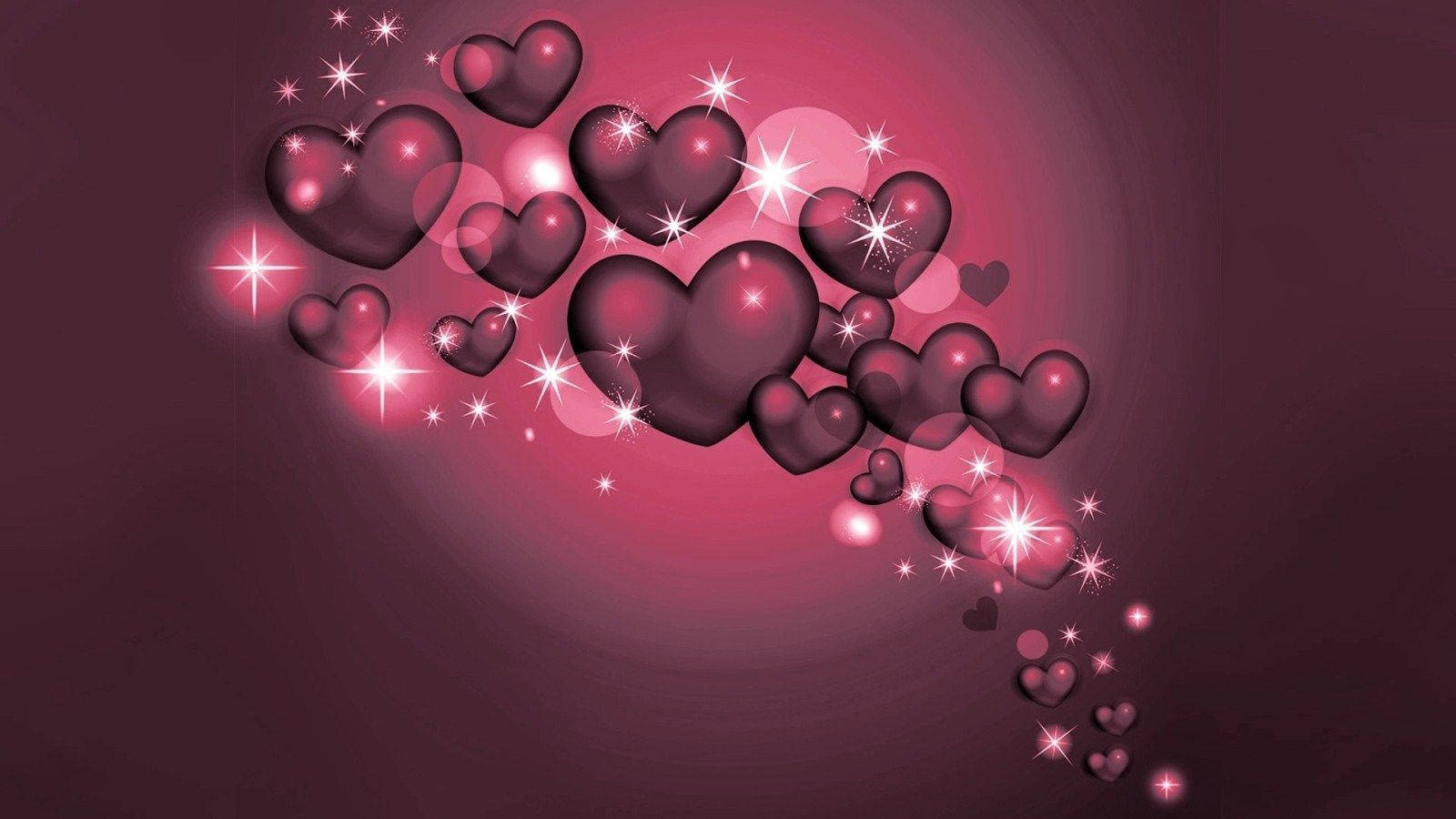 Black Pink Love Hearts