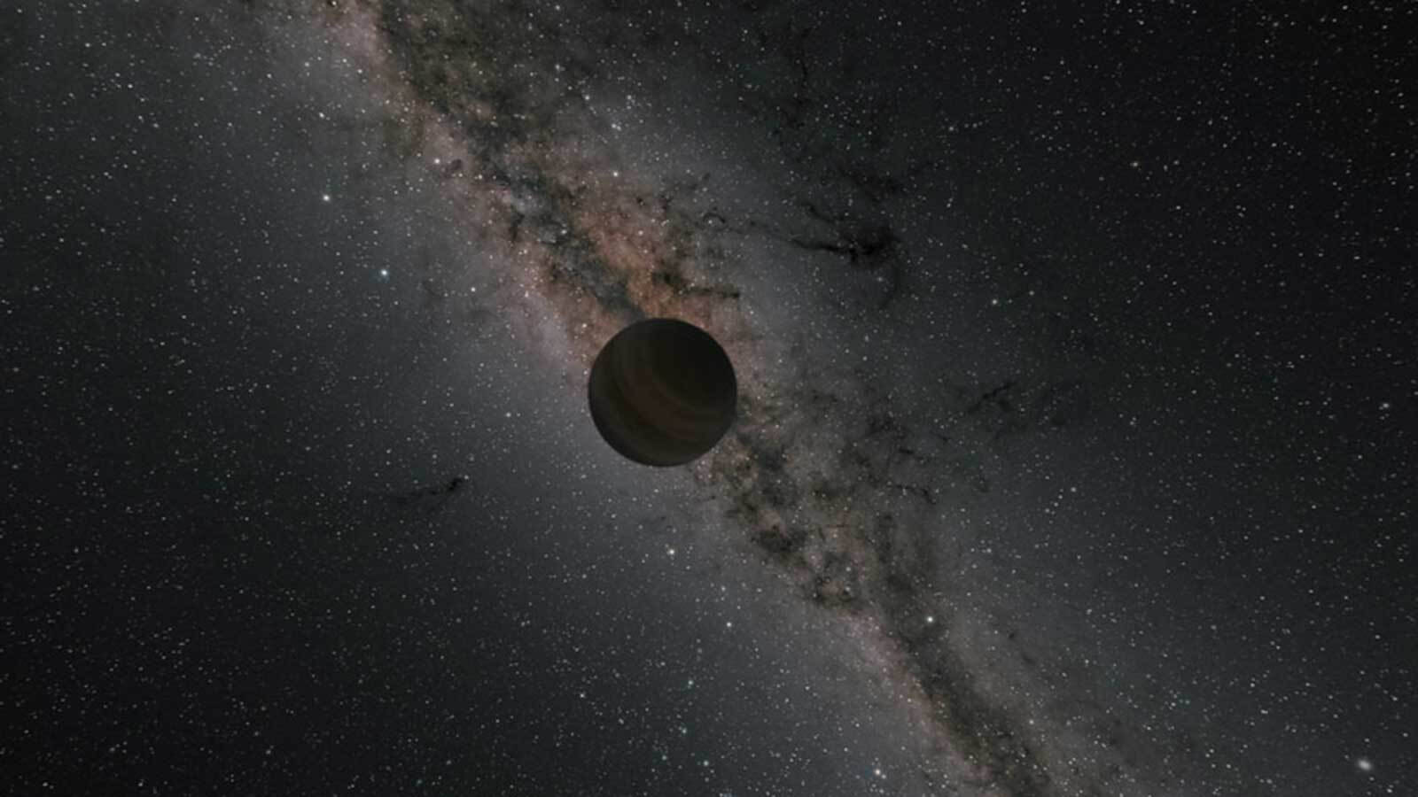 Black Planet And Dazzling Stars