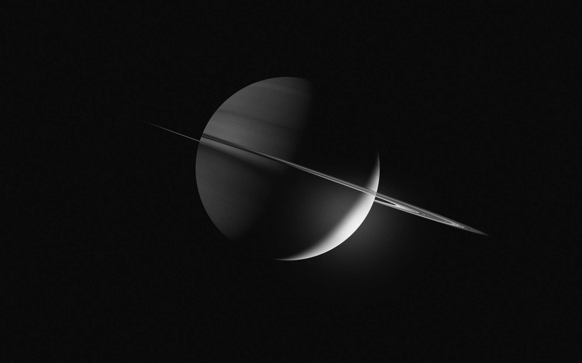 Black Planet Saturn Background