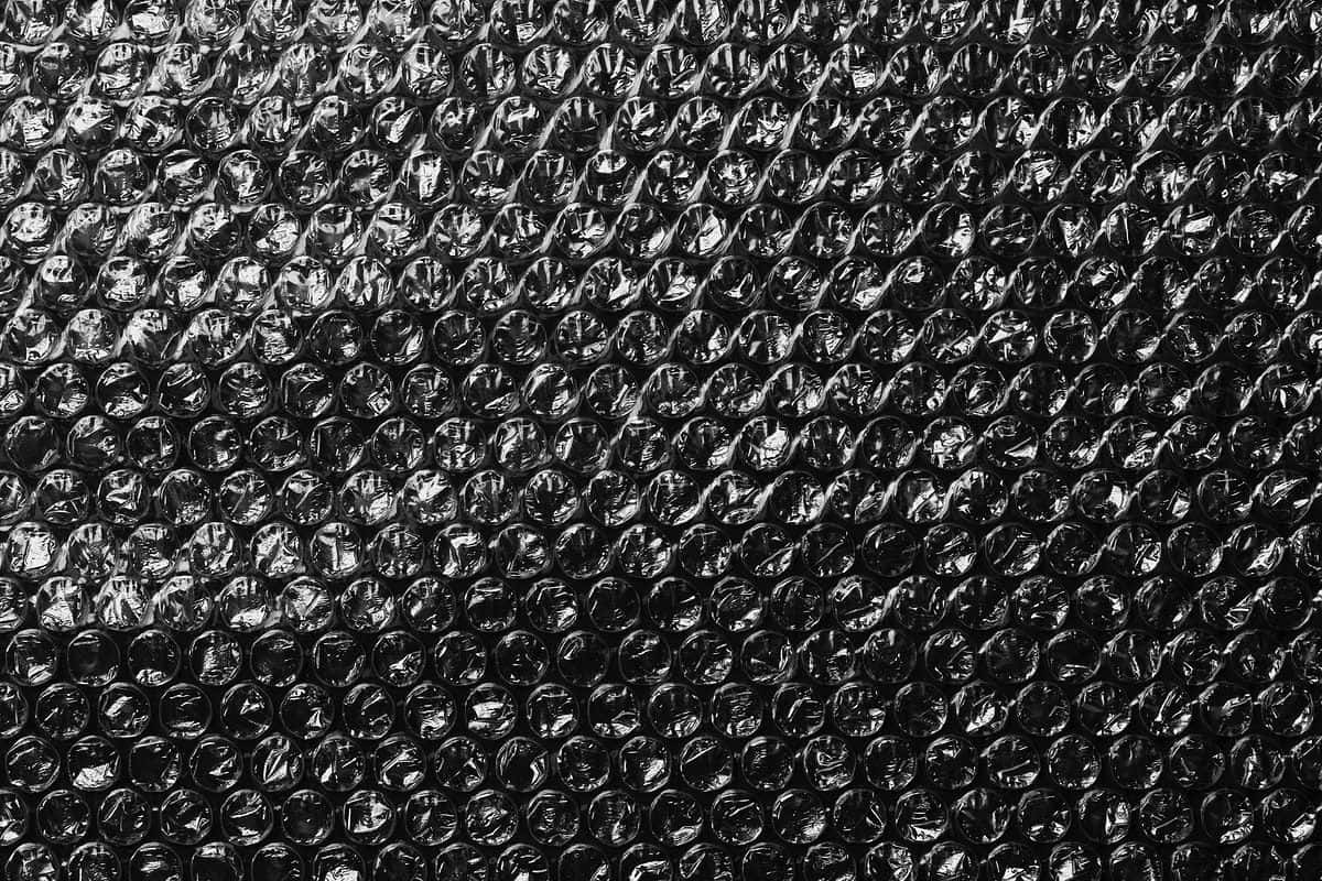 Black Plastic Bubble Wrap Desktop