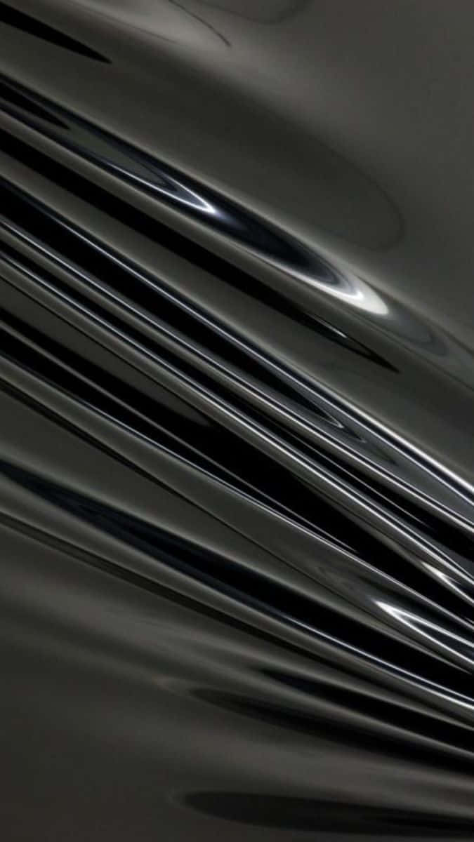Black Plastic Glossy Wrinkled Background