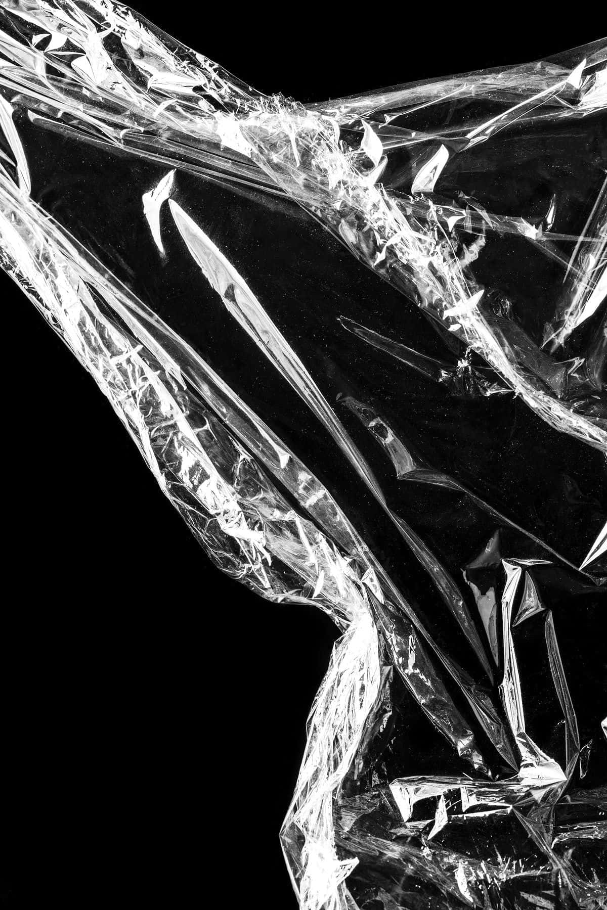 Black Plastic Uncovered Background